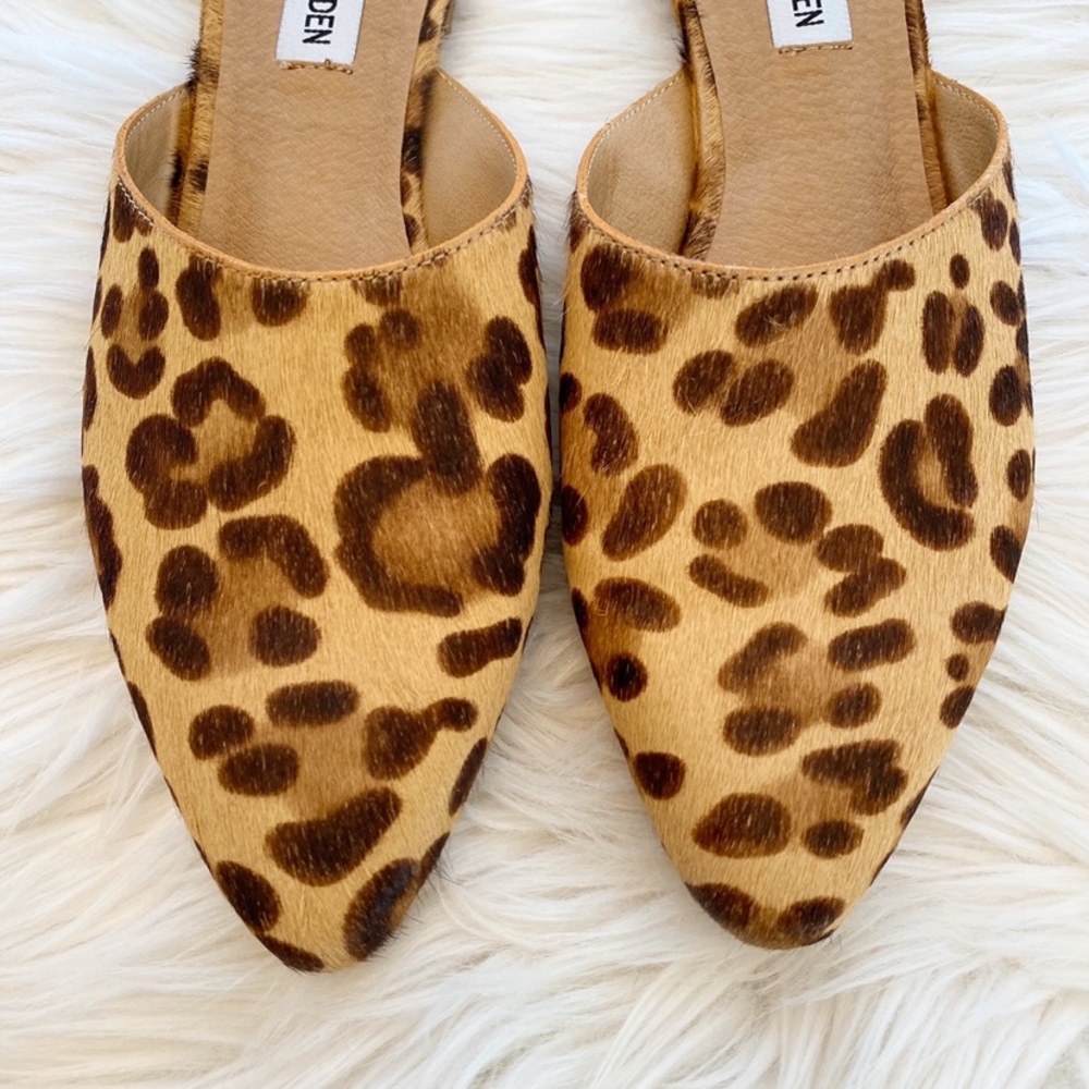 Steve Madden Antoinette Leopard Slipper Mules 7.5 - Picture 4 of 8